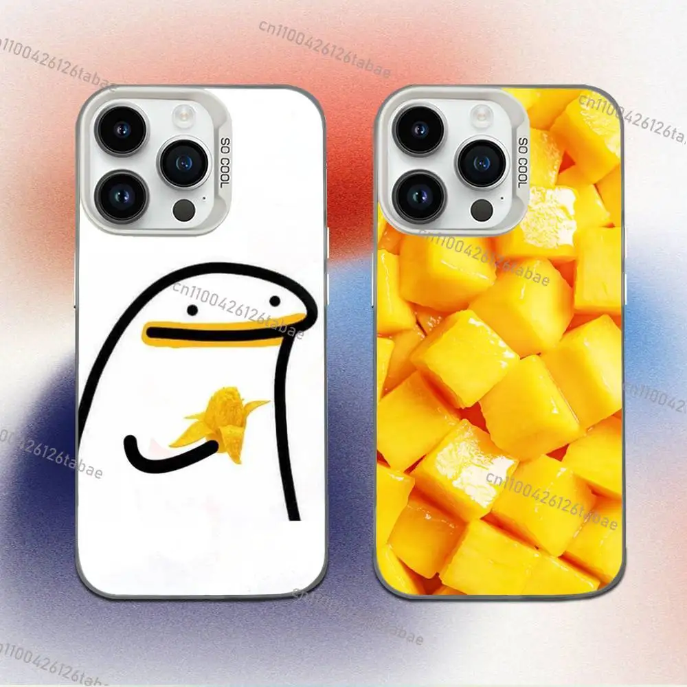 

ME I LOVE MANGO Phone Case For iPhone 17,16,15,14,13,12,11,Mini,Pro,E,MAX White Candy Matte Shockproof Cover