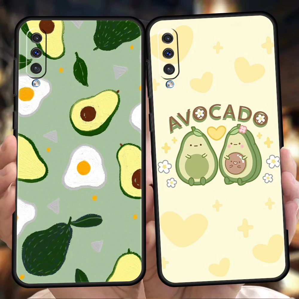 Avocado Phone Cover Case For Samsung Galaxy A12 A02 A03 A03S A52 A70 A50 A20 A10 A10S A40 4G Luxury Silicone Shell Fundas Coque