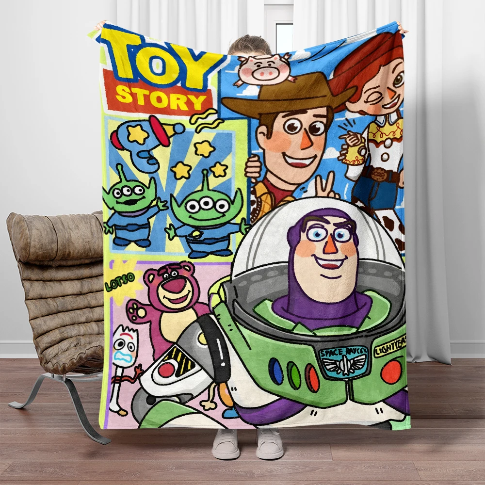 Toy Story the hottest anime Cartoon Blanket. Seasonal blankets. Used for sofas, beds, living rooms, travel picnics,  blankets,