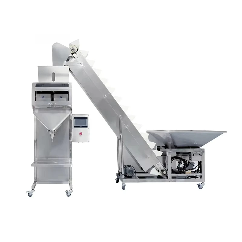 5kg Dry Powder Filling Machine Customizable Inclined Conveyor Acrylic Construction Precise 1500g Fill for Production Line