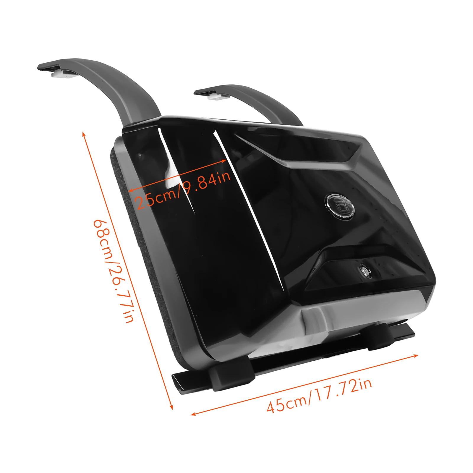 Kotak Peralatan Samping Mobil Hitam Mengkilap dengan Kunci, Kotak Penyimpanan Samping Otomatis Anti Karat untuk Land Rover Defender 2020-2024