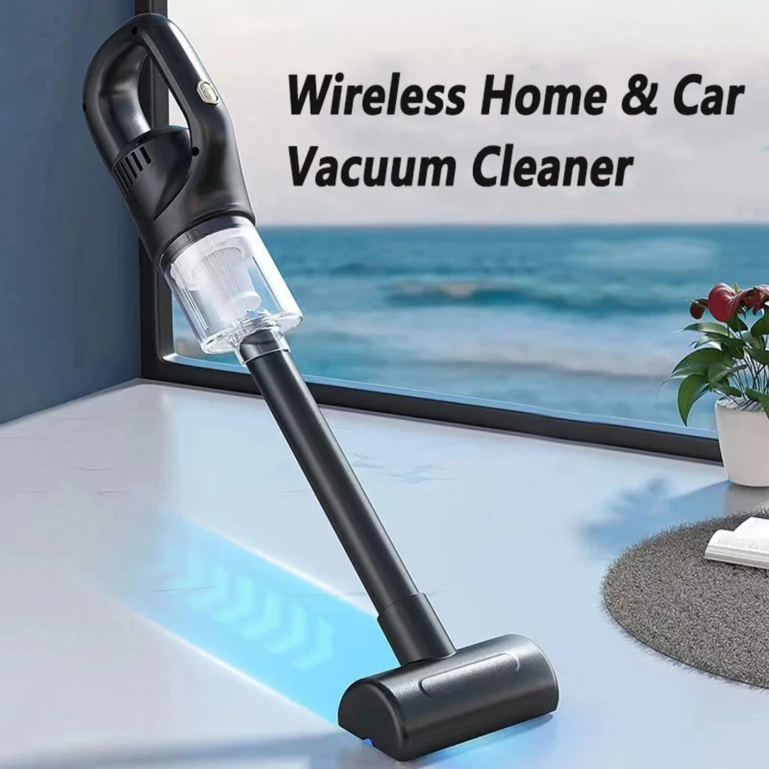 

Powerful Cordless Handheld Chargeable Auto Mini Vacuum Cleaner, Wireless 60000PA Car Vacuum Cleaner for Pet Hair Suction and Dus