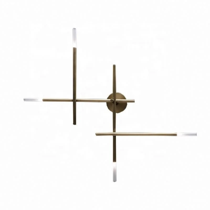 

Nordic Cross Line Wall Lamps Vintage Chandelier and Simple Lighting Wall Sconce Home Hotel Bed Room Study Decor CZ2871