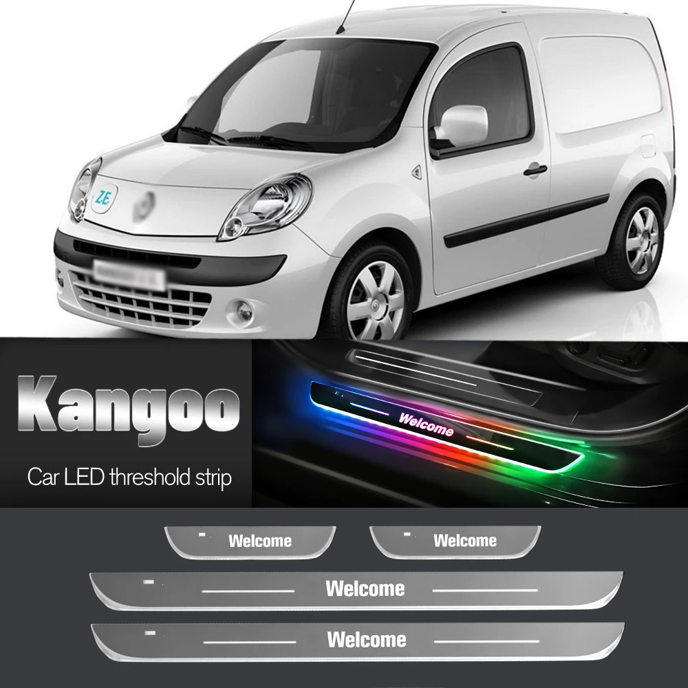 

Car Door Sill Light For Renault Kangoo 1 2 1997-2020 2004 2005 2008 Customized Logo LED Welcome Threshold Pedal Lamp Accessories