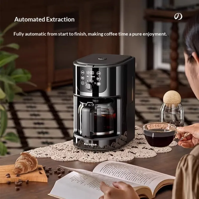 

Автоматическая кофемашина для эспрессо, для дома и офиса, с функцией вспенивания молока, давление 15 бар, на одну порцию, белая