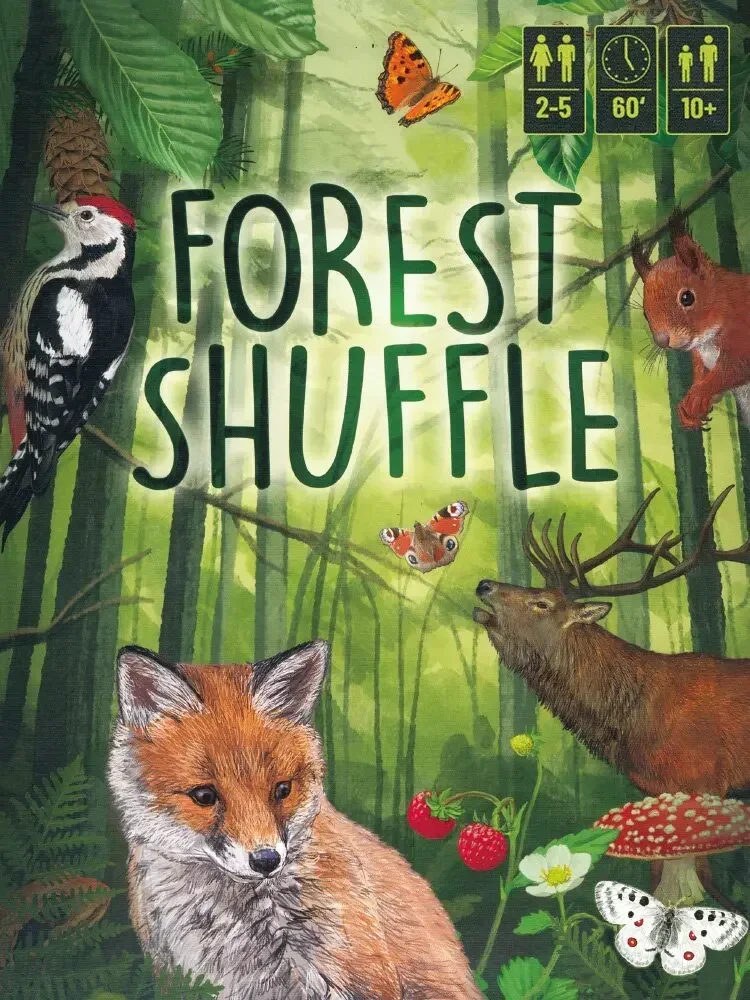 السياحية بيير فورست شافل النسخة الإنجليزية Forest Shuffle مجلس بطاقة الألعاب جمع بطاقة لعبة متعددة اللاعبين جمع غير رسمي