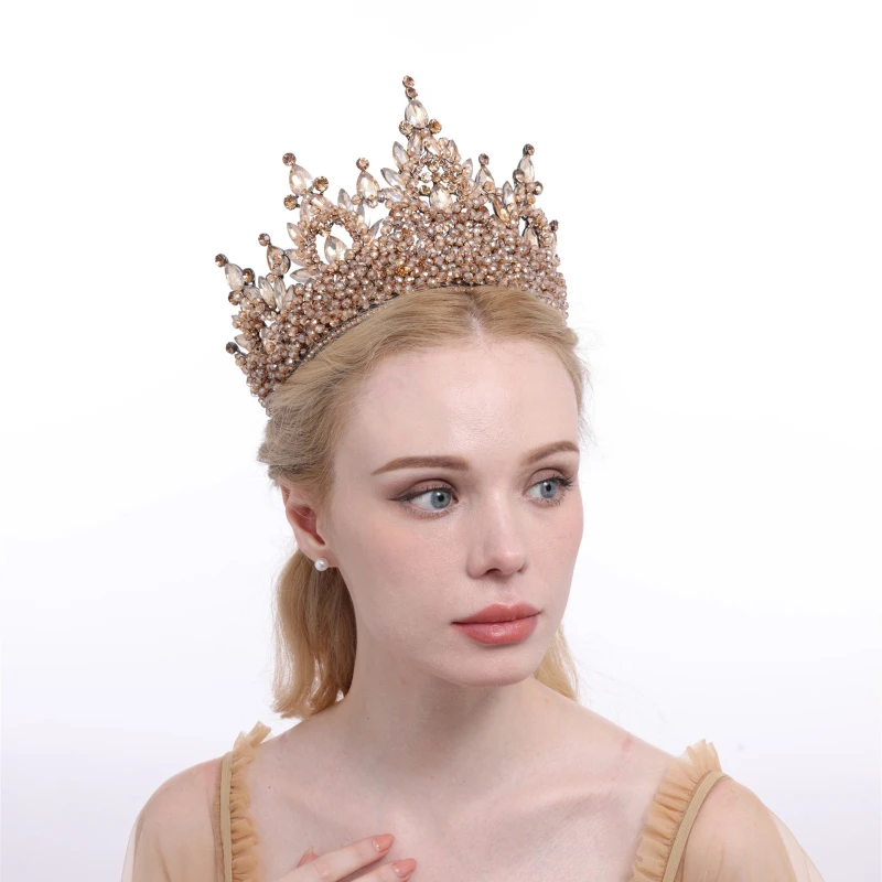 Itacazzo High End Walk Show Grand Crown Baroque Bride Headwear Queen's Birthday Party Luxury Tiaras