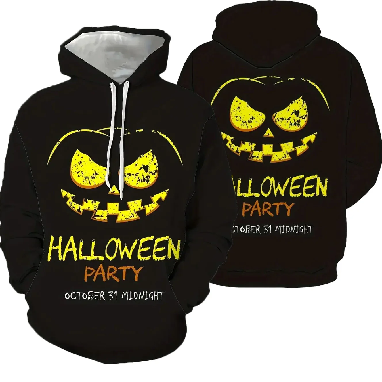 

2025 New Men's/women Halloween Patterns 3D Printed Loose Hip-hop Fashionable Sport Casual Comfortable Hoodies for Autumn/winter
