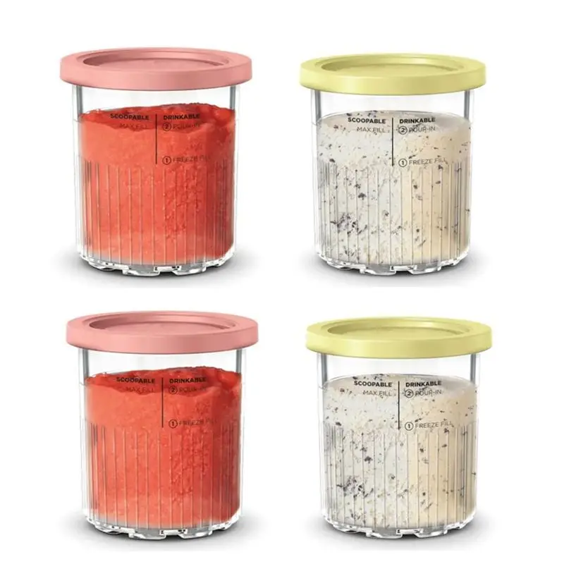 

A20F-For Ninja Creami Deluxe 11-In-1 XL Family Size NC500/NC501 Pints 24 Oz - Dishwasher Safe, BPA-Free, Leak Proof