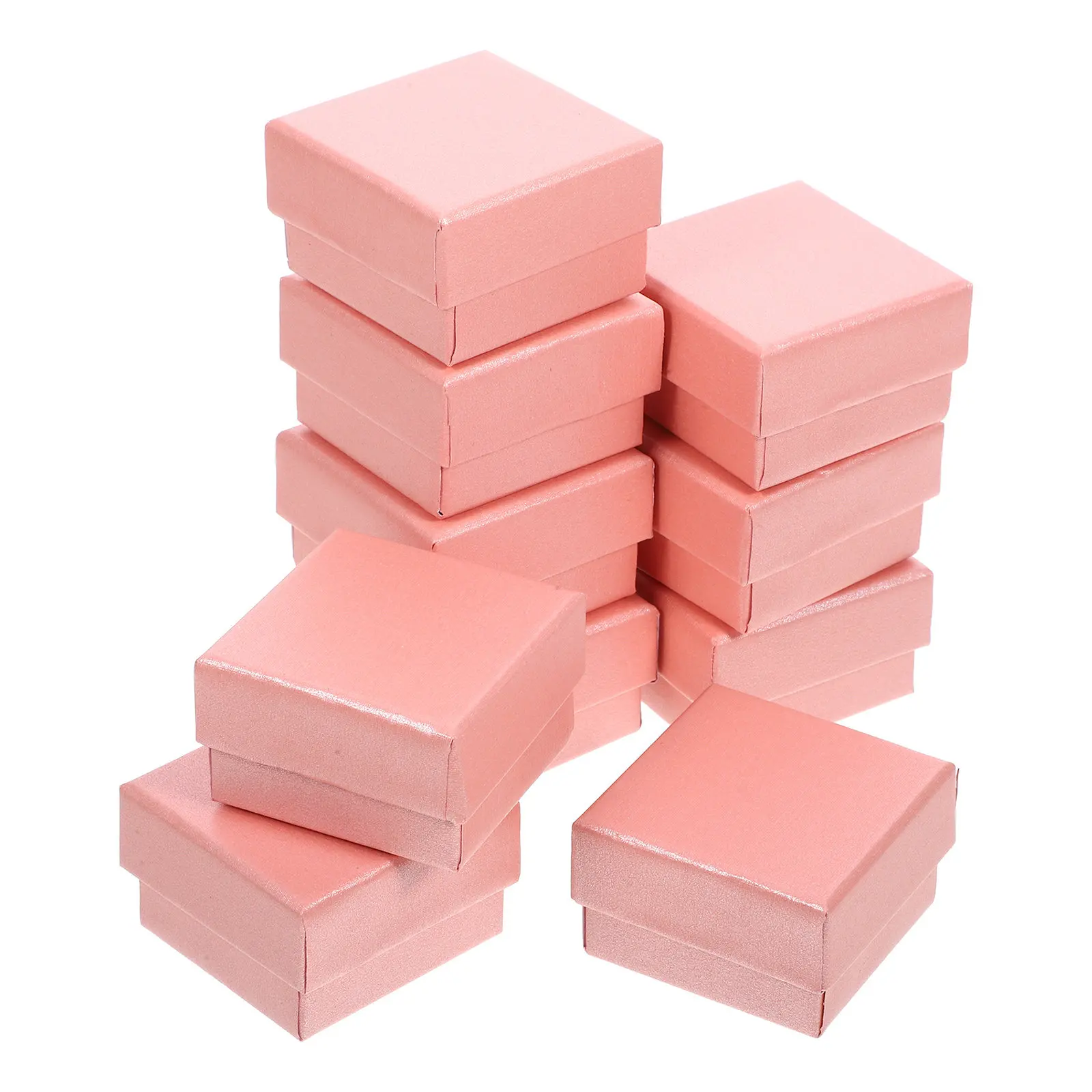 10Pcs Jewelry Boxes Classic Color Small Gift Boxes Necklace Packaging Cases Reusable Earring Gift Containers Bulk Jewelry