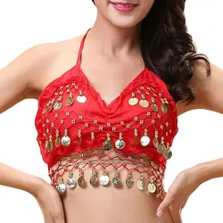 Sequin Tassel Halter Bra Show Costumes For Thailand/India/Arab Performance Top Belly Dance Bra Nightclub Stage Dance Wear