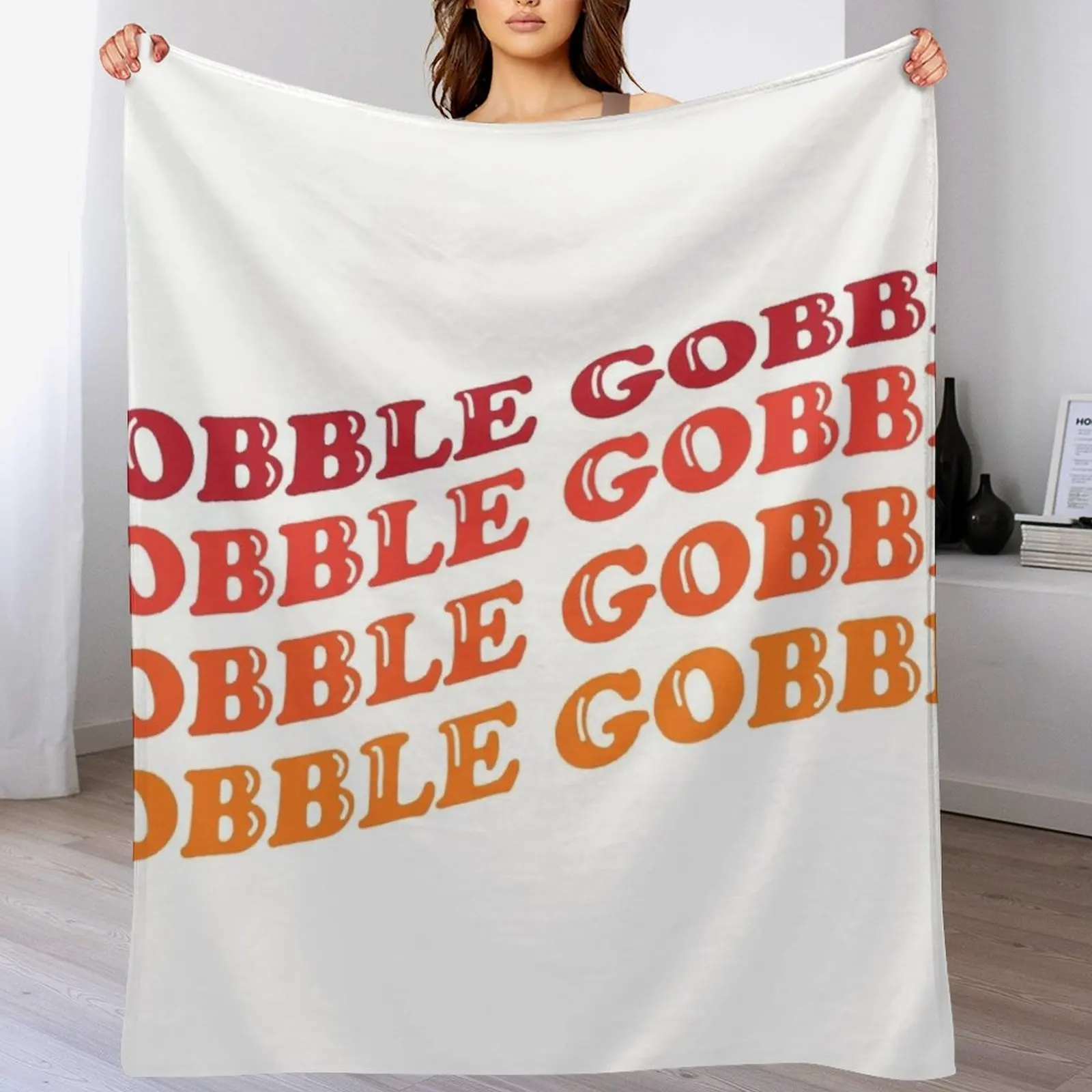 Wavy Gobble Gobble Throw Blanket Hairy for sofa Blankets