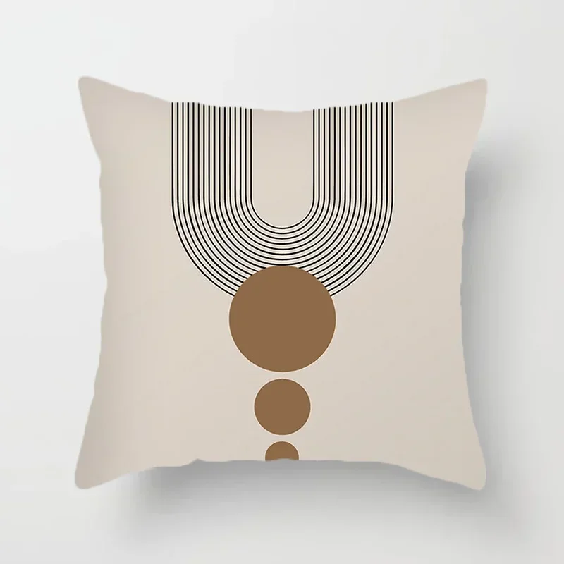 Abstract Line Pattern Creative Cushion Cover 18x18 Inch Home Decor Pillow For Sofa Decoration Polyester Pillowcase 45*45cm