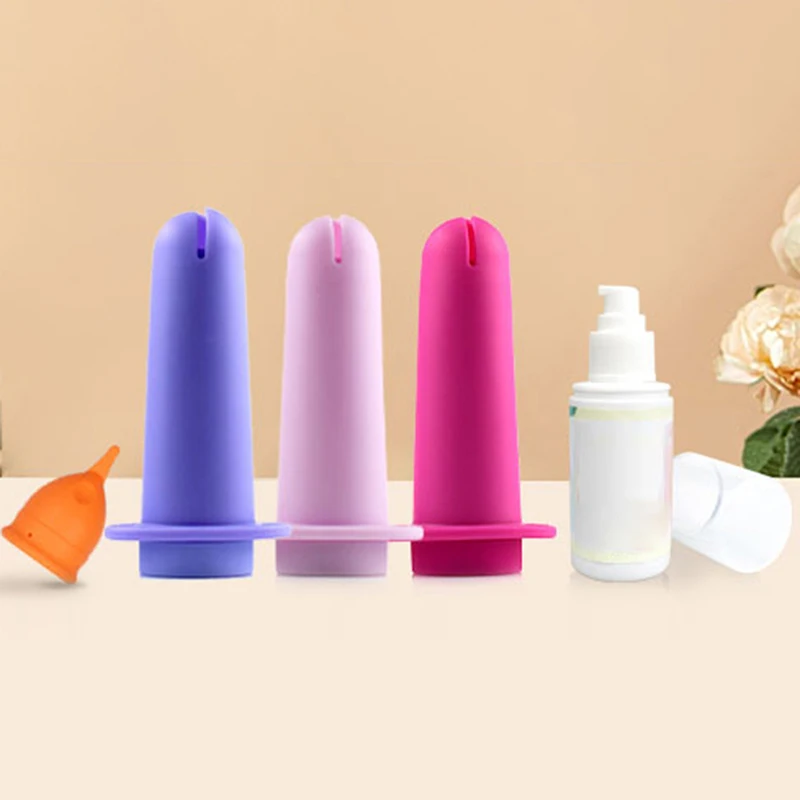 Women Portable Menstrual Cup Booster Medical Silicone Leak-proof Menstrual Period Cup Booster Feminine Hygiene Product