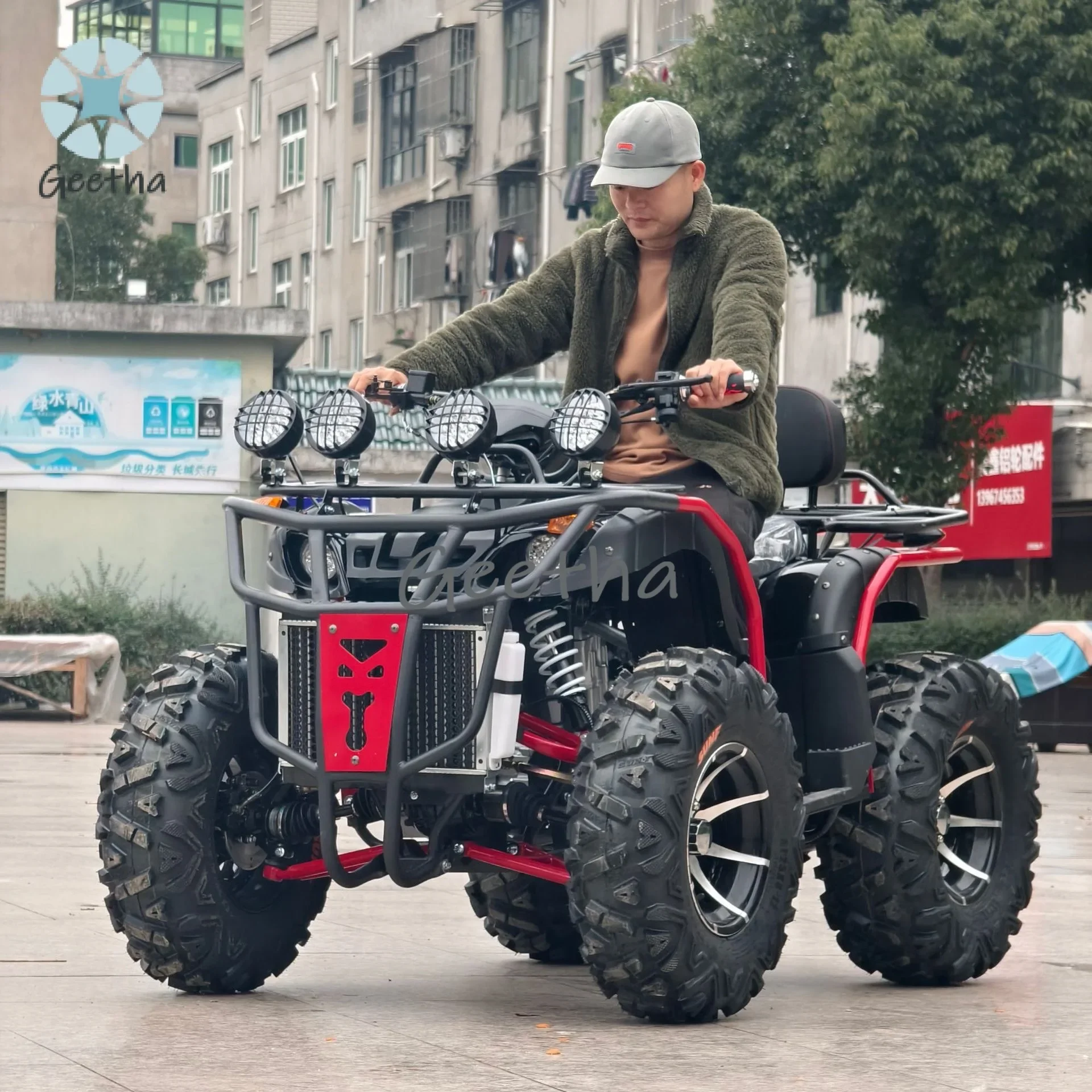 

Good Selling Customized 4x4 Quad Bike 250cc 300cc 350cc Water Cooling Farm Quad Bike Atv