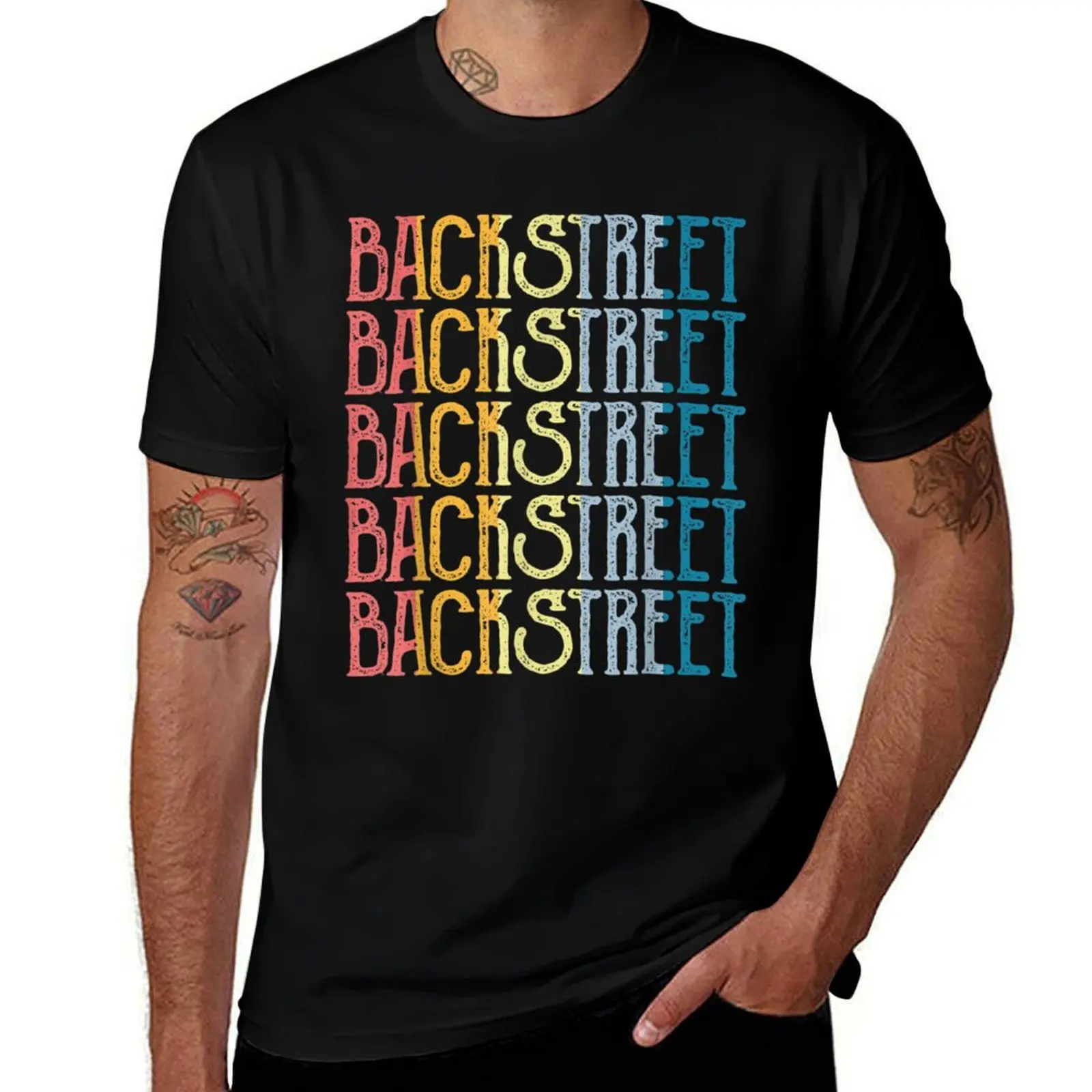 

Винтажная футболка Backstreet в стиле ретро, мужская футболка из 100% хлопка, роскошная футболка
