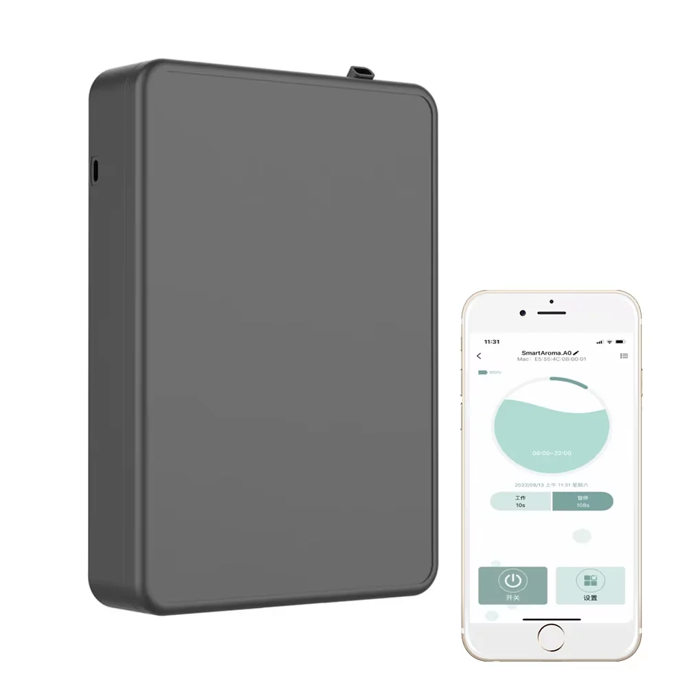 Diffuseur d'huile essentielle intelligent Bluetooth diffuseur d'arôme professionnel 500m3 Machine de parfum murale odeur électrique pour la maison