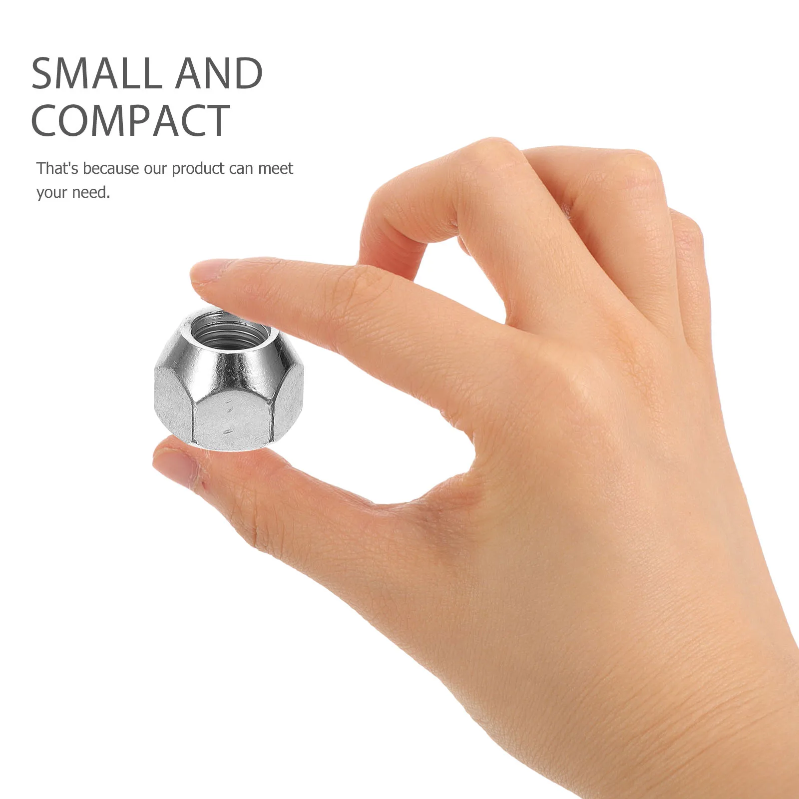 

10 Pcs M12x15 Flange Lug Nuts Tire Bolt Caps Steel Car Wheel Covers Hub Accessories Metal Nut Caps Car Tire Lug Nuts Wheel Nut