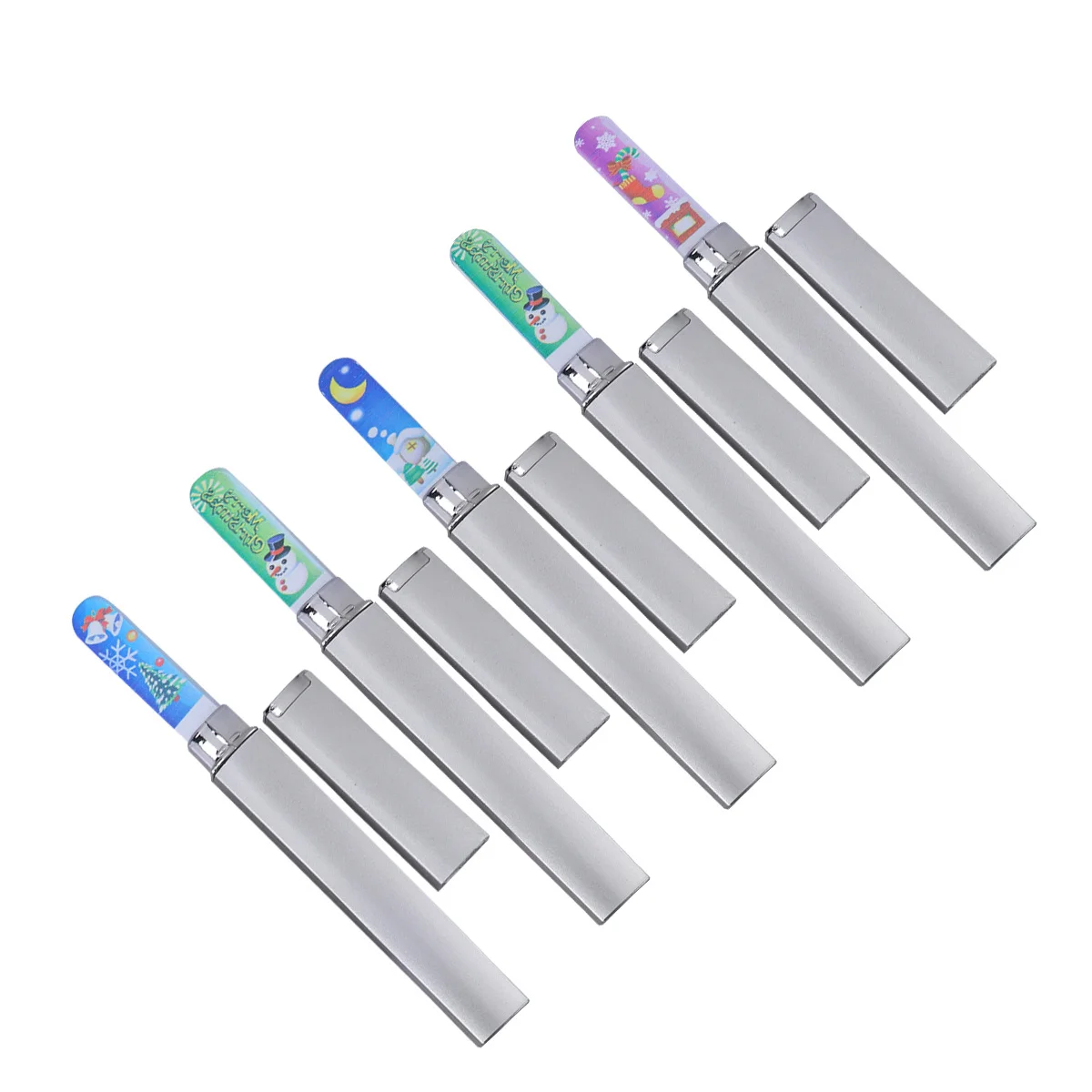 

5 шт. стеклянные пилочки для ногтей элегантный дизайн буфер для ногтей для естественных искусственных ногтей формирование разглаживание профессиональное личное использование