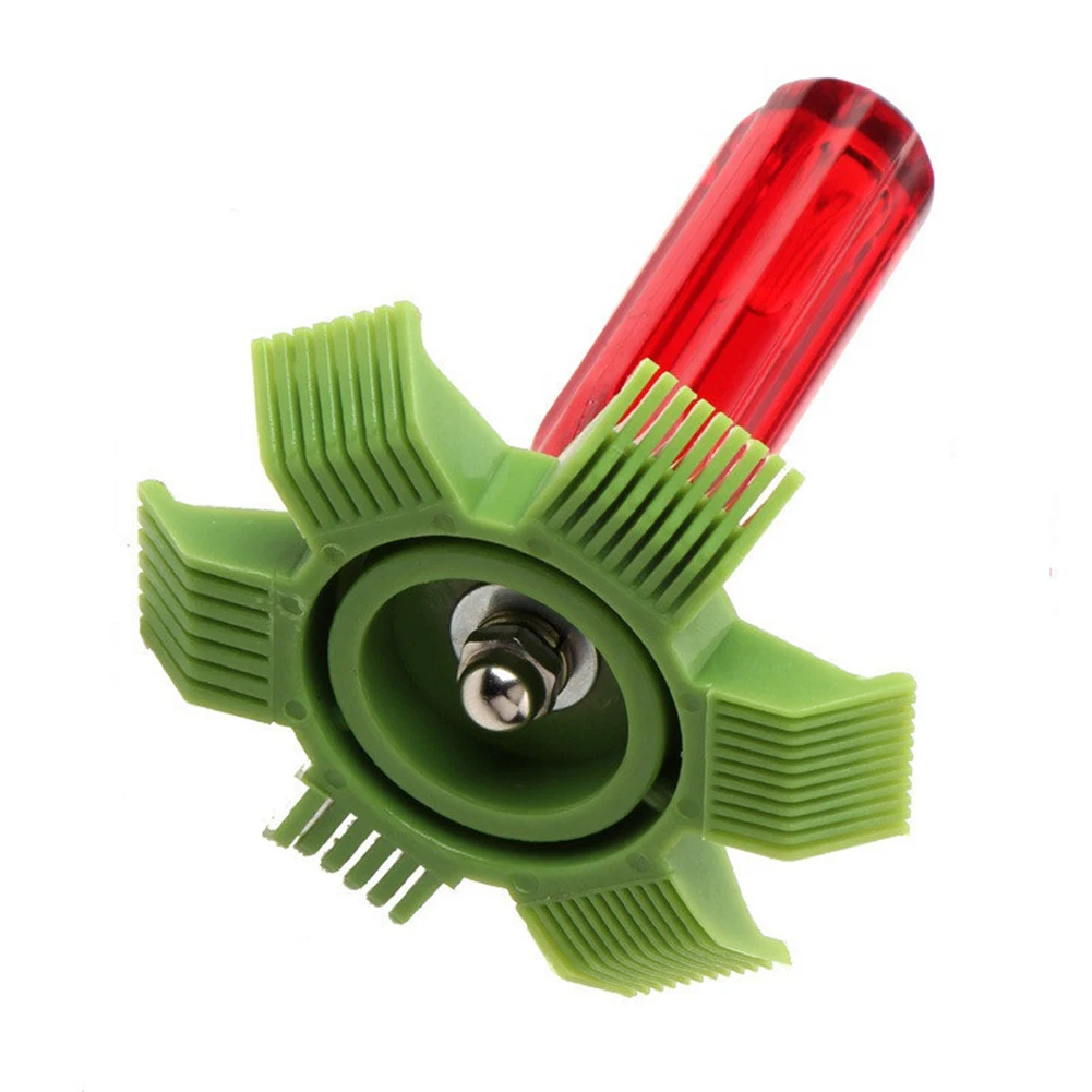 Coil Comb Radiator Condenser Parts Replacement Rubber+Plastic Workshop 10cm Green+Red Hand Tools Air Conditioner