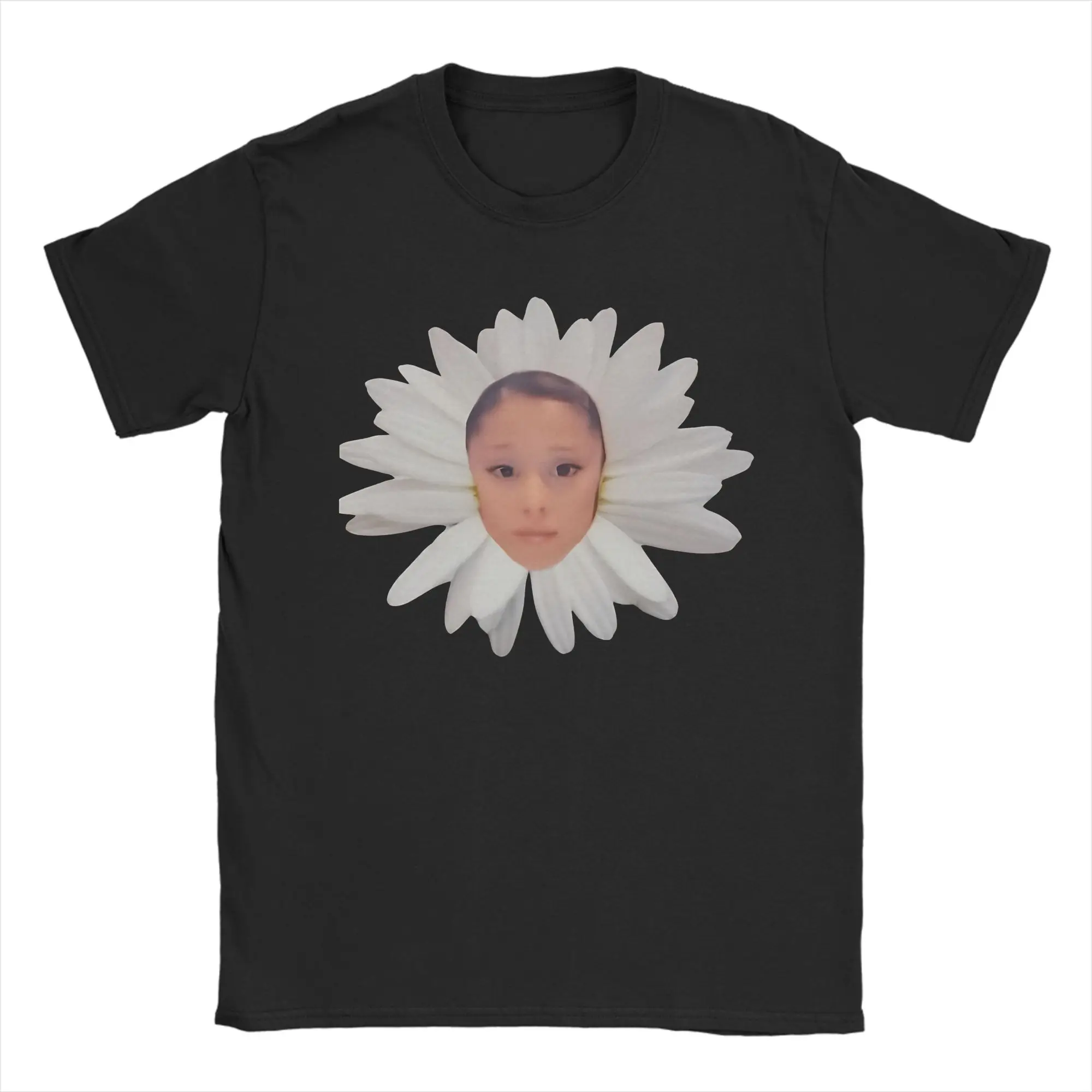 Vintage Arianas Grandes Petal  T-Shirt Unisex Round Neck Short Sleeve Clothing Singer Cotton Summer TopsTops