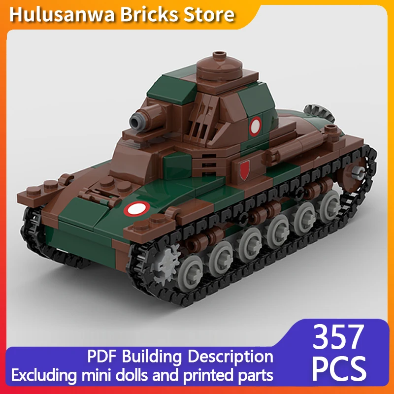 

H35 WW2 Military Tanks Model MOC Building Bricks War Equipment Modular Technology Gifts Holiday Assemble Children Toys Suit