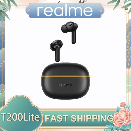 Nuevo Realme Buds T200 Lite auriculares inalámbricos Bluetooth auriculares para deportes al aire libre reducción de ruido auriculares HiFi HD micrófono llamada auriculares