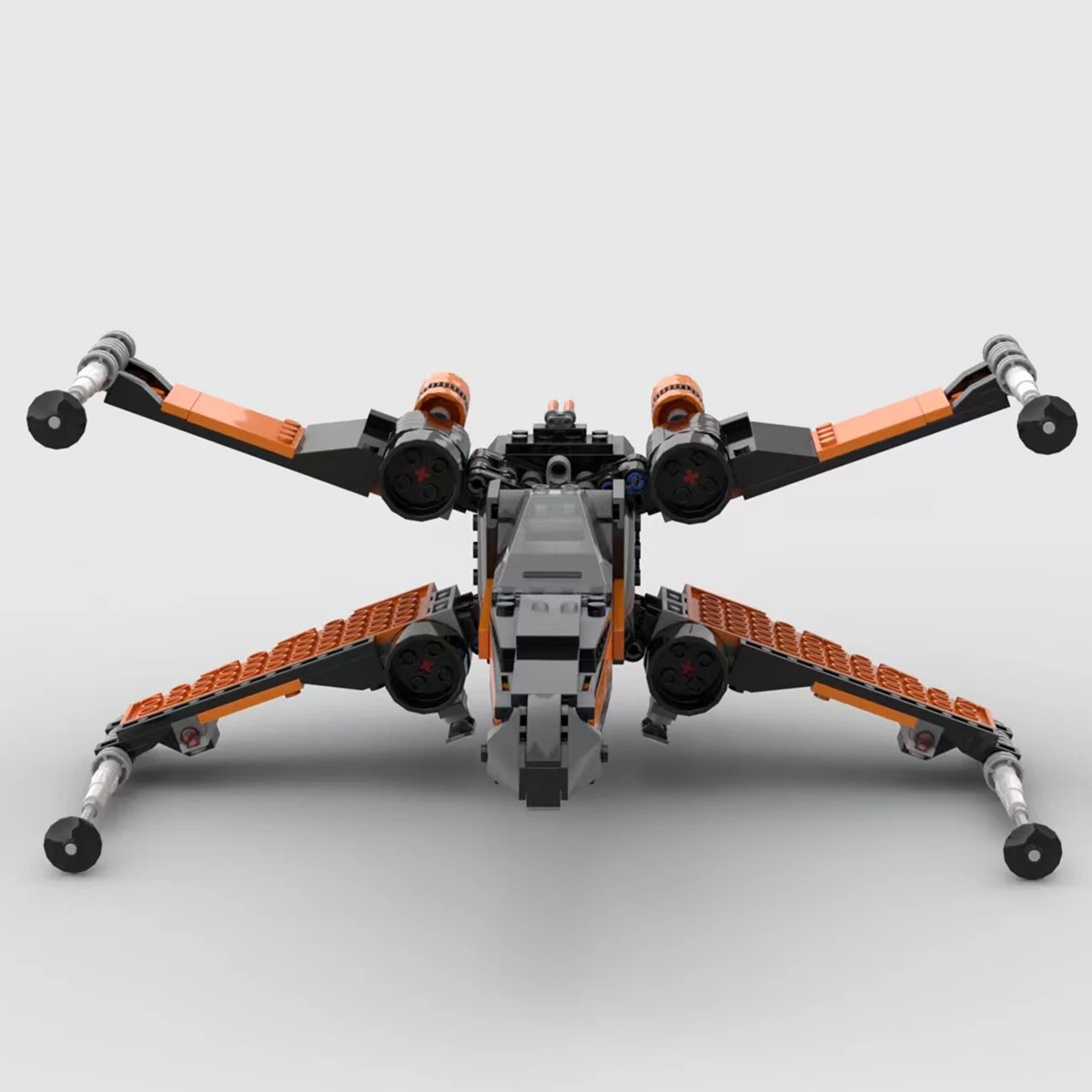 Millitary Spaceship MOC X-Wings Galaxy-Battle Fighter Star-Ships Space-Plane Aircraft Wings Model Building Bricks Gift  Set view 6