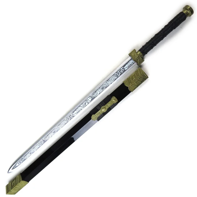 85 センチメートル/33.46 インチショート練習剣ストラップ竹アニメ周辺武器モデル小道具シース付きグッズ装飾品ギフトおもちゃ