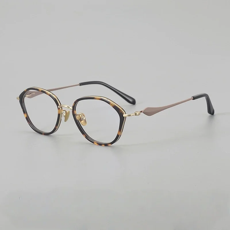 

Belight Optical Irregular Cat Eye Shape Design Women Acetate with Titanium Eyeglasses Frame Prescription Lens OT-026