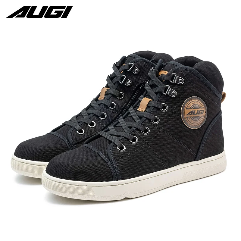 Breathable Motorcycle Boots Men Women Biker Shoes Casual Men's Sneakers Microfiber Motocross Shoes Motorbike Protective Boots