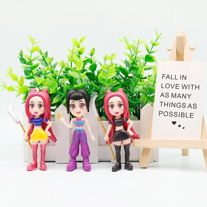 NIEUWE Anime KPop Demon Hunters Pop Vinyl Speelgoed Rumi Mira zoi Karakter vinyl masker beeldje Verjaardagscadeau Fan Club Geschenken