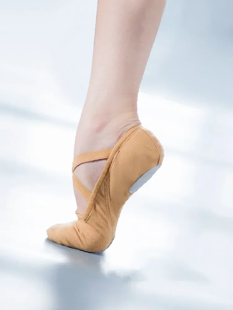 EU24-46 chinelos de qualidade profissional lona sola macia barriga yoga ginásio ballet sapatos dança meninas mulher homem bailarina