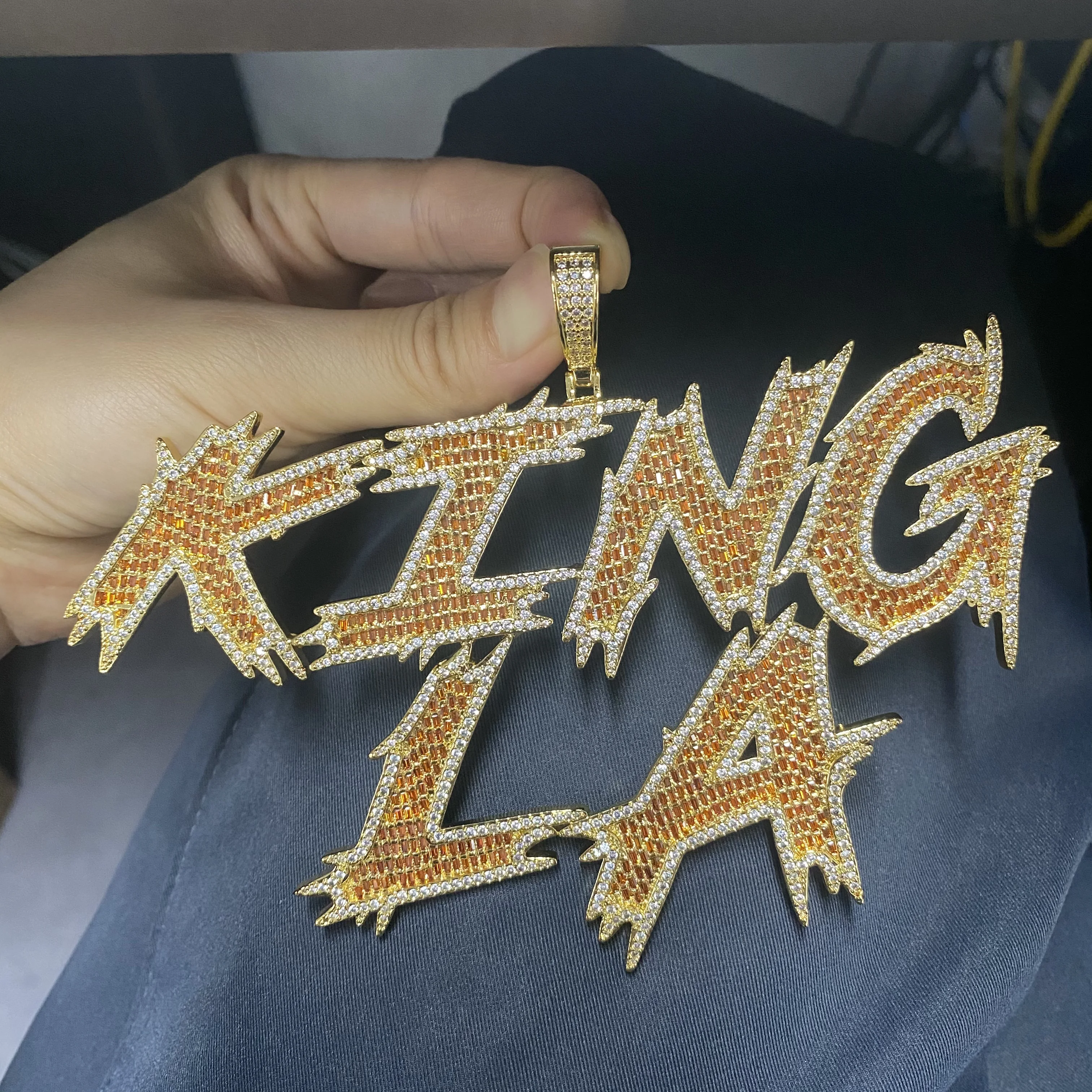 THE BLING KING Kalung Liontin  - Name Necklace Custom ulasan dan harga