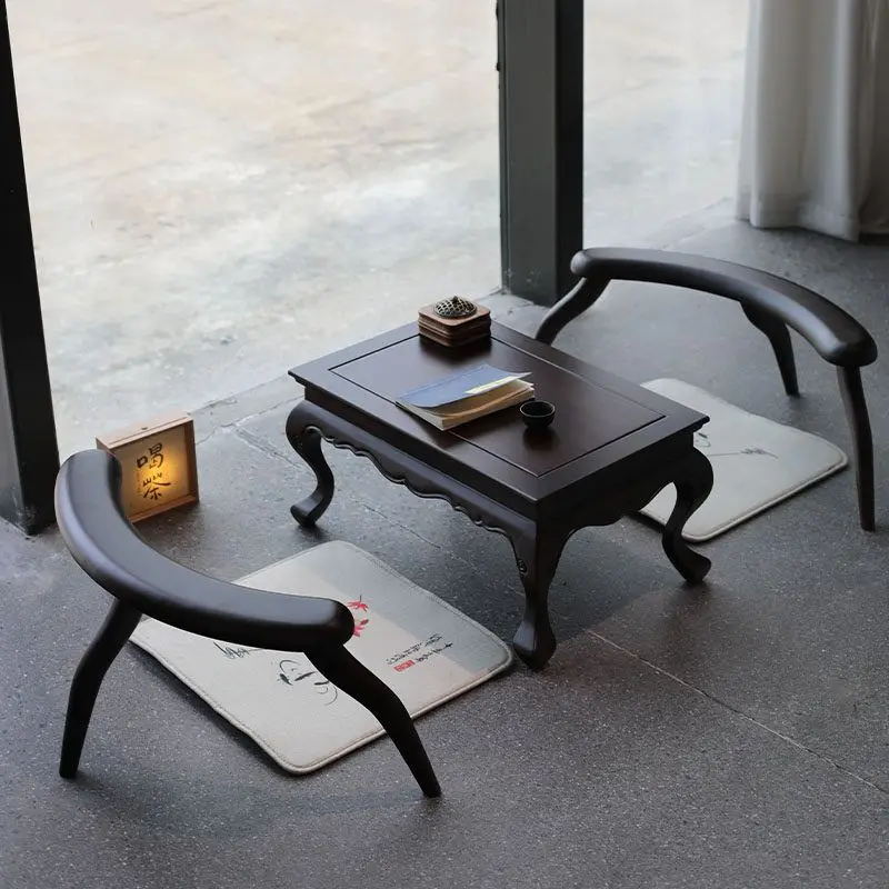 pure kang table household new Chinese bay window tea table balcony small coffee table solid wood small tea Internet celebrities