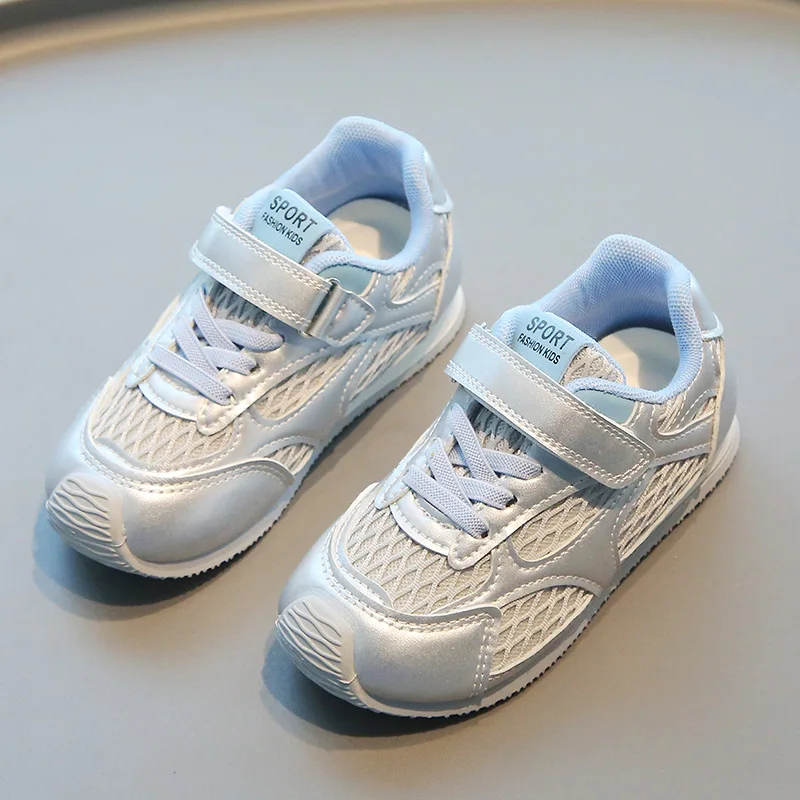 

Spring Autumn New Retro Soft Soled Sports Shoes Boys Mesh Surface Comfortable Sneakers Baby Girls Breathable Leisure Style Shoes