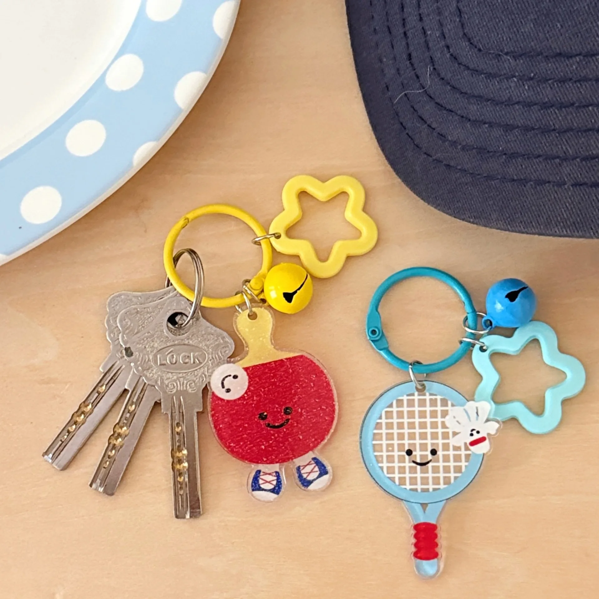 1/6 Pcs 크리 에이 티브 만화 공 펜던트 탁구 축 - Table Tennis Kit Bag 리뷰 및 가격