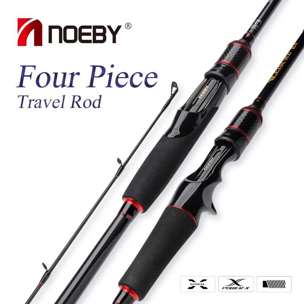 NOEBY Fishing Rod Leisure K4 Spinning Casting 2.13m 4 Section 7-28g Lure Travel Rod Pike Trout Freshwater Fishing Rod