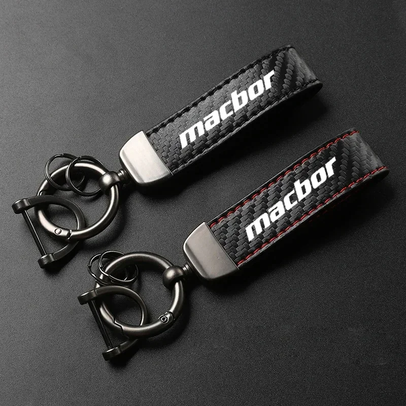 1PCS For Macbor Montana XR1 XR5 500 Rockster flat 125 Eight Mile 500 Accessories High-Grade Carbon Fiber Motorcycle Keychain