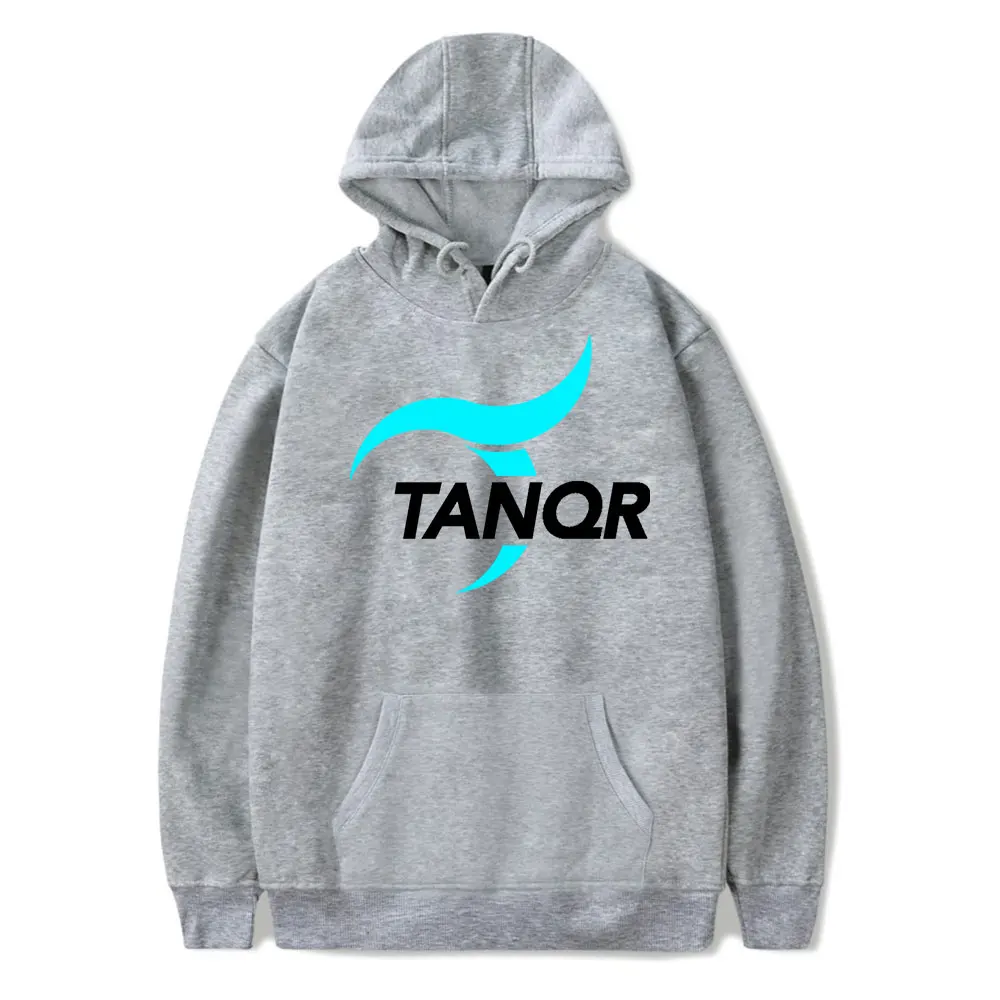 Tanqr-Moletom com capuz feminino e masculino, pulôver de manga comprida, roupas da moda