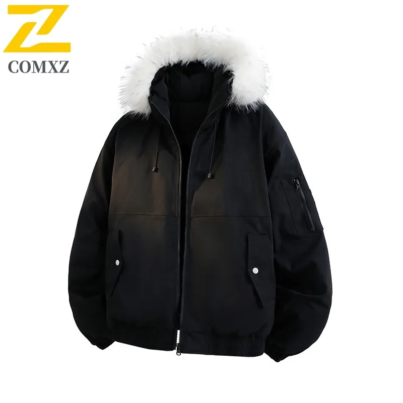 سترة شتوية للرجال من COMXZ عالية الجودة بغطاء للرأس للمغامرة الخارجية سترة سميكة ودافئة متعددة الاستخدامات سترة واقية خفيفة الوزن ومريحة #4