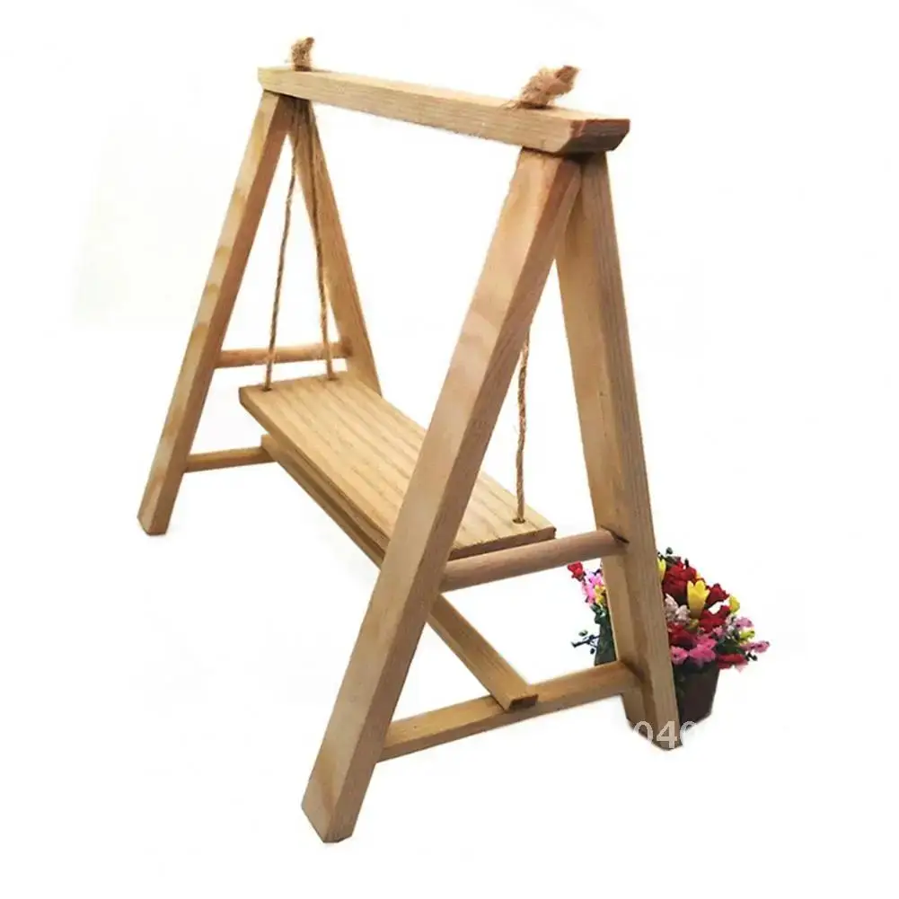 1/12 دمية صغيرة البستنة رائعة سوينغ لعبة مجسمة مشهد الحياة ديكور هدية