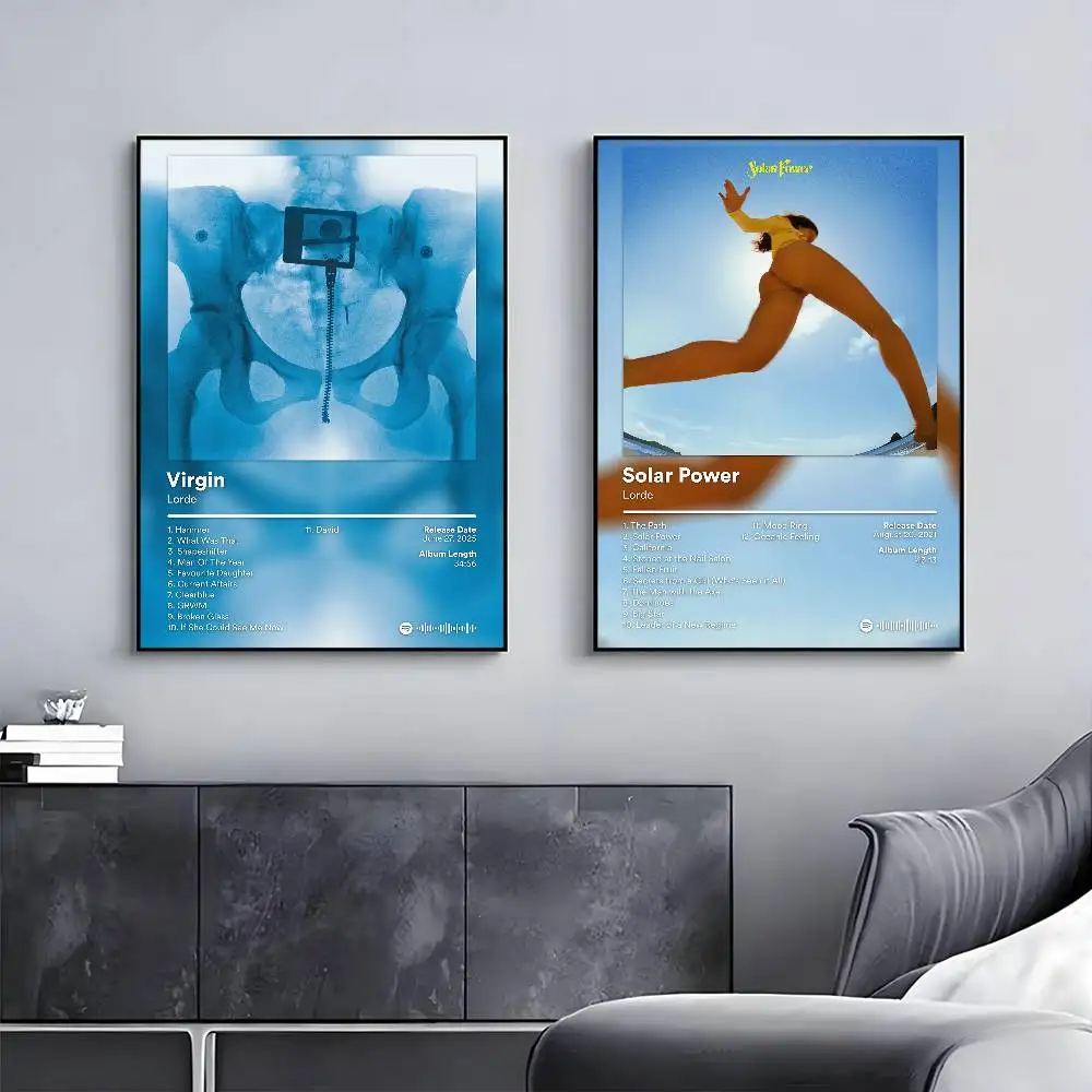 المغني لورد العذراء المشارك لزجة جدار الفن الطباعة مقاوم للماء غرفة المعيشة المنزلي غرفة بار ديكور جمالي