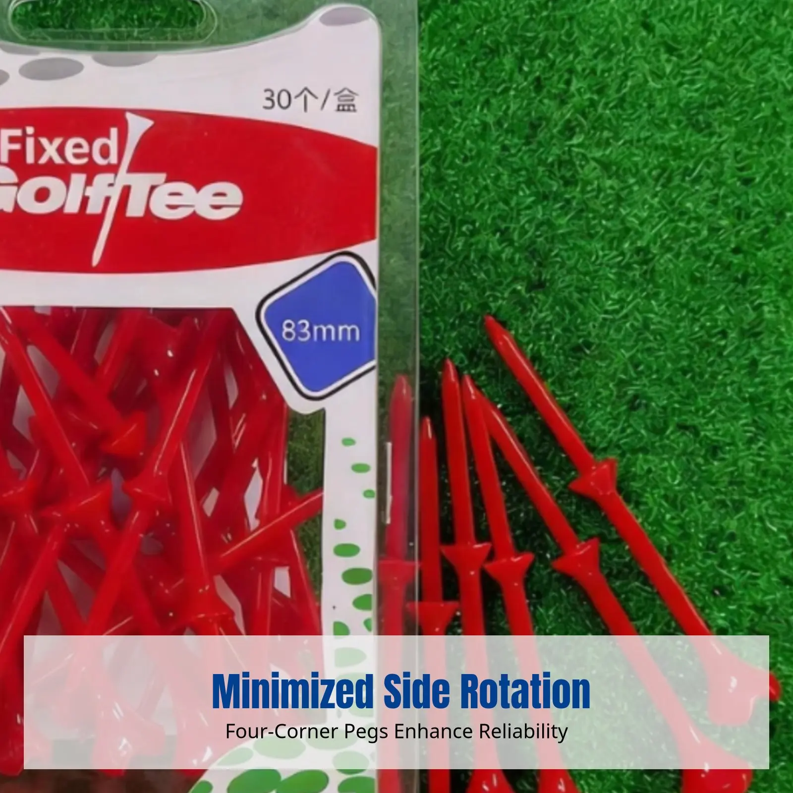 

Sport Sphere Tee, Four-Corner Holder, Anti-Side Rotation, Durable, Stable