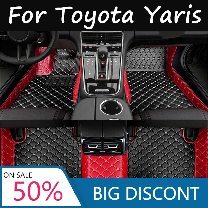 Car Floor Mats For Toyota Yaris Hybrid Mazda2 Hybrid MXPH11 2021 2022 2023 Waterproof Protective Pad Floor Cover Car Accessories