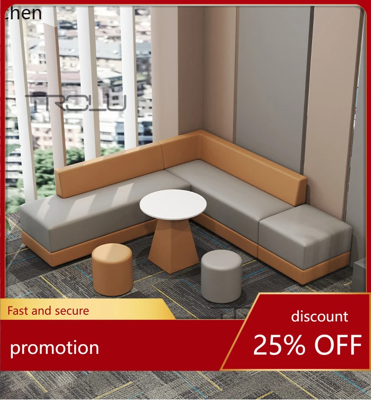 

HXL leisure reception sofa office meeting guests simple card seat sitting area sofa