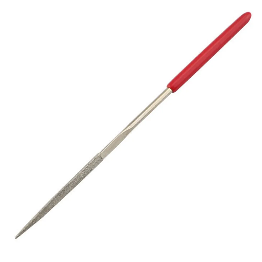 

13pcs Diamond Coated Files Comfortable PVC Handles Glass Ceramic Stone Deburring Repair Crafts Electroplating Gold Steel Flat