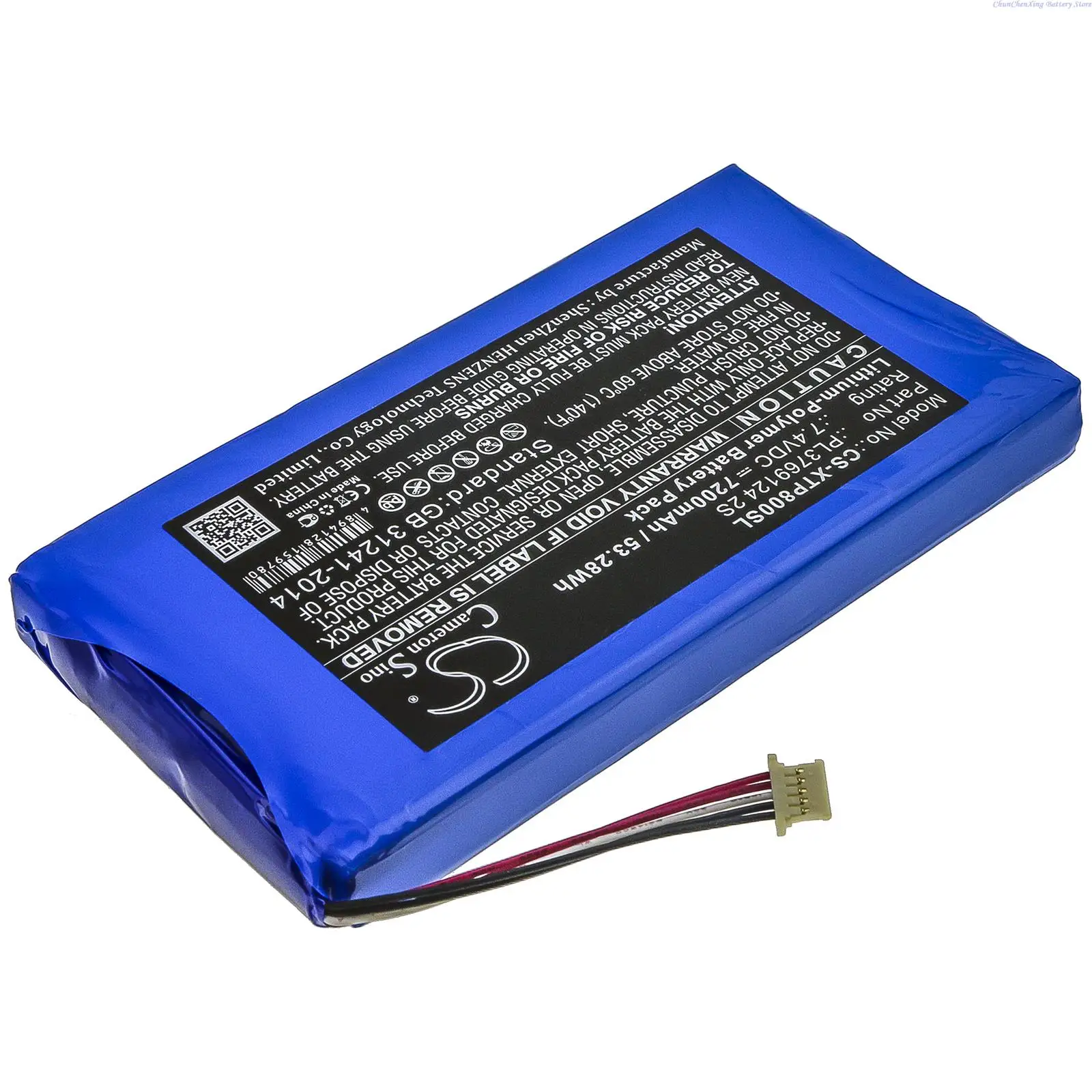 7.4V 7200mAh Diagnostic Scanner Battery for Langren I80, PL3769124 2S For XTOOL PS90 PS90 Pro PS90HD PS80 X7 EZ500 i80 Pad PS80E