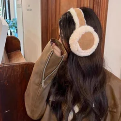 Soft Winter Plush Ear Warmer Earmuffs for Women Fashion Solid Earflap Outdoor Cold Protection Ear-Muffs Cover