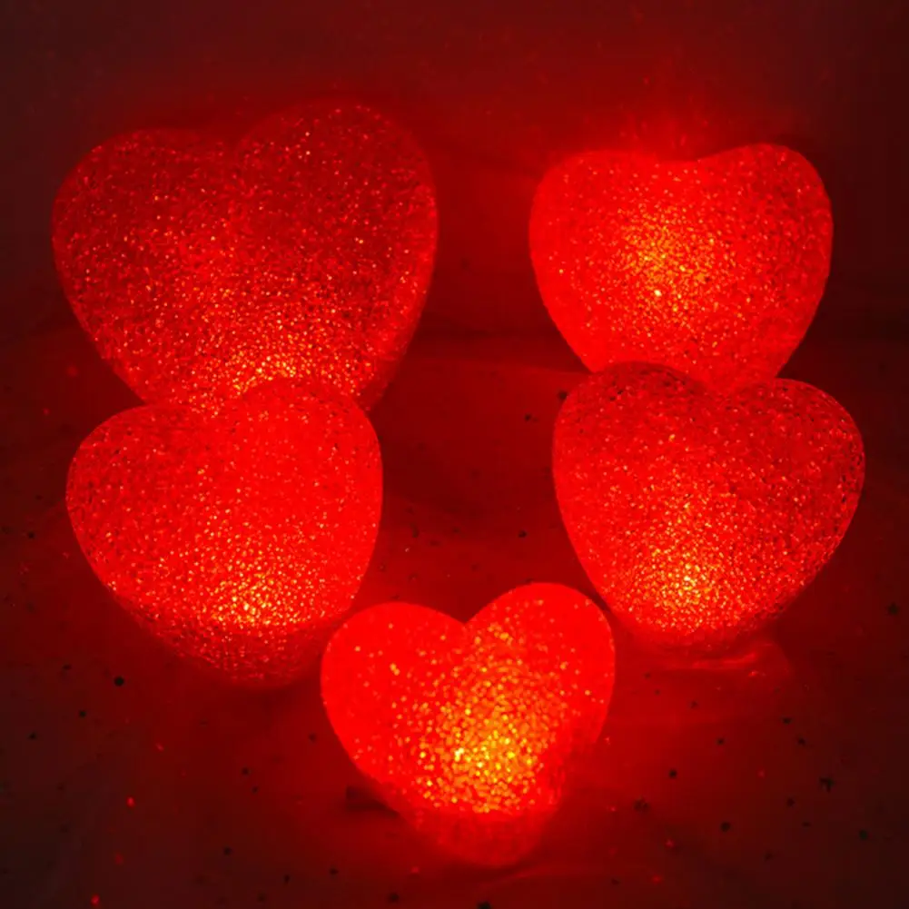 Love Heart Lamp Soft Lighting Indoor LED Lamp Creative Shape Valentine\'s Day Love Heart LED Bedside Lamp Decor Decorative